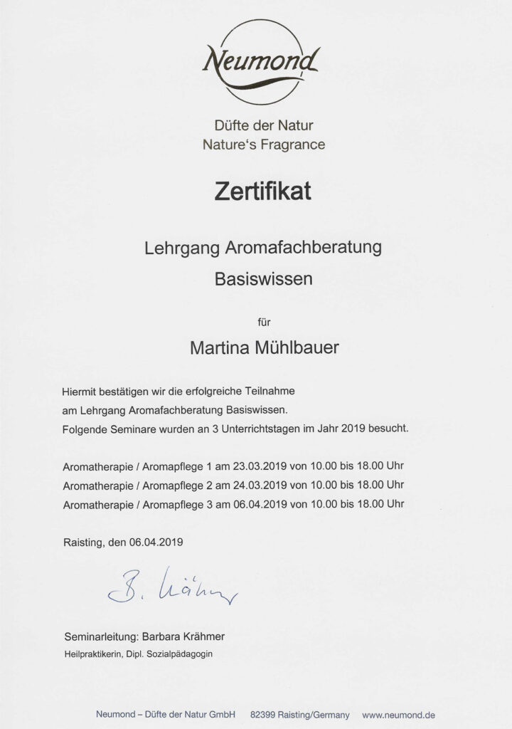 Aromafachberatung