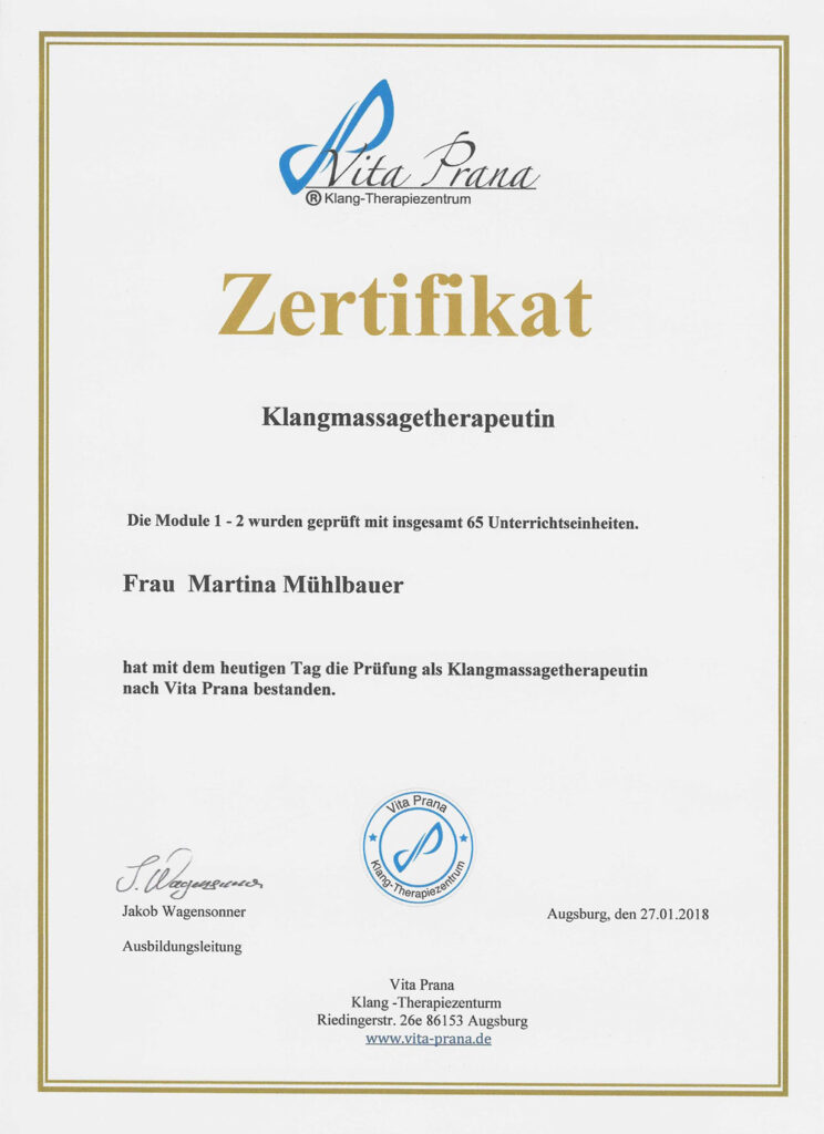 Klangmassagetherapeutin