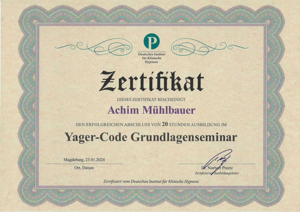 Yager-Code Grundlagenseminar